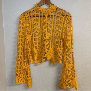 50% OFF She and sky Lacey floral top